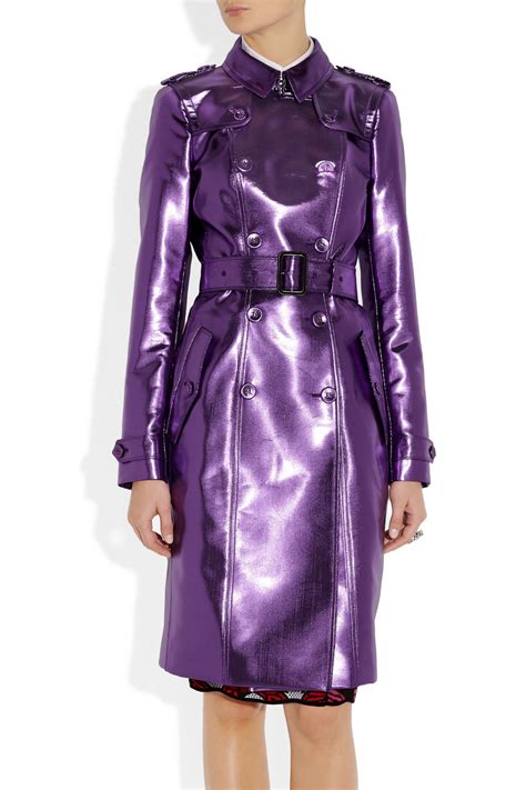 burberry purple raincoat